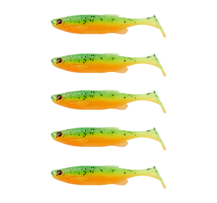 Силиконовая приманка Savage Gear Fat Minnow T-Tail 105 mm 11.0 g Firecracker (5 шт./пач.) - 1 Силиконовая приманка Savage Gear Fat Minnow T-Tail 105 mm 11.0 g Firecracker (5 шт./пач.) - 1