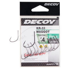 Крючок Decoy KR-33 Maggot #8 (14 шт/уп)
