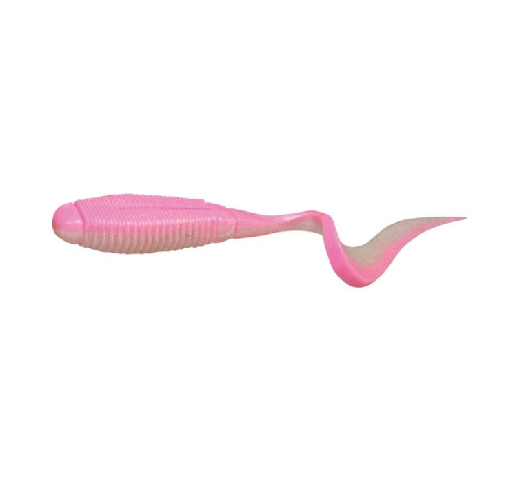 Силиконовая приманка Jackall Rhythm Curly 5" Bubble Gum Pink/Pearl White (5шт/уп) - 1 Силиконовая приманка Jackall Rhythm Curly 5" Bubble Gum Pink/Pearl White (5шт/уп) - 1