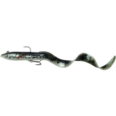 Силиконовая приманка Savage Gear 4D Real Eel 200mm 38.0g Black/Green/Pearl PHP (поштучно) (1 шт.)