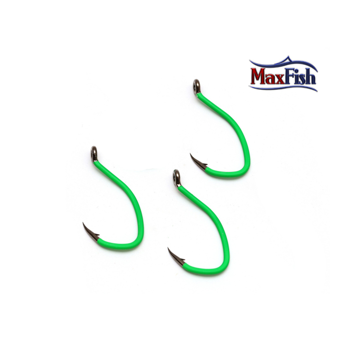 Крючок DAM MADCAT® A-STATIC CLASSIC Hook №10/0 3шт. (green) - 1 Крючок DAM MADCAT® A-STATIC CLASSIC Hook №10/0 3шт. (green) - 1