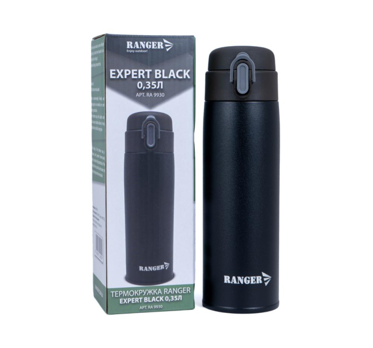 Термокружка Ranger Expert 0,35 L Black (Арт. RA 9930) - 1 Термокружка Ranger Expert 0,35 L Black (Арт. RA 9930) - 1