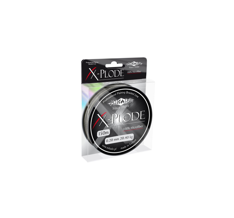 Шнур Mikado X-Plode Braid 150м 0,22мм 24,45кг black - 1 Шнур Mikado X-Plode Braid 150м 0,22мм 24,45кг black - 1