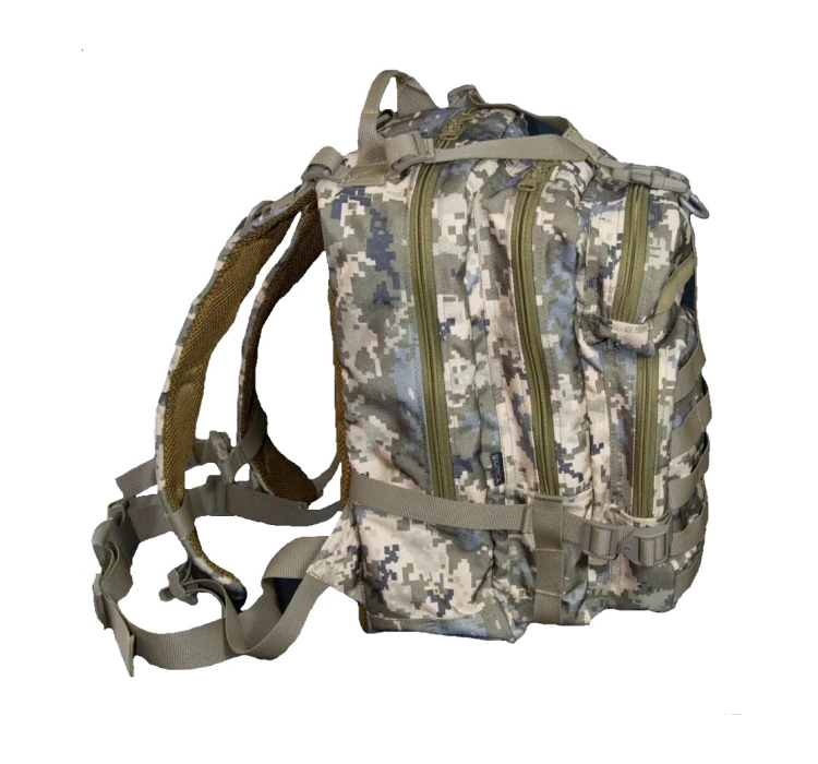 Рюкзак тактичний 35 літрів Kirasa кордура піксель (Арт KI940) Рюкзак тактичний 35 літрів Kirasa кордура піксель (Арт KI940)