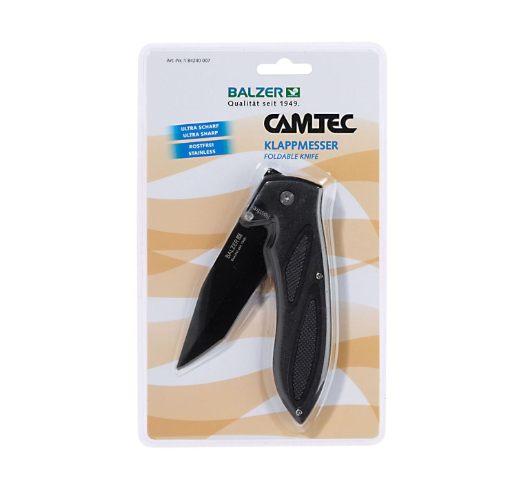 Нож Balzer Foldable Knife 007 10/22см (блистер) - 1 Нож Balzer Foldable Knife 007 10/22см (блистер) - 1