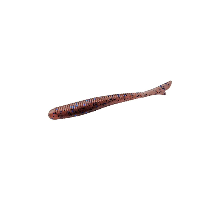 Силиконовая приманка Bait Breath U30 Fish Tail 2" (10 шт.) (145 Cinnamon/BlackBlue Flake) - 1 Силиконовая приманка Bait Breath U30 Fish Tail 2" (10 шт.) (145 Cinnamon/BlackBlue Flake) - 1