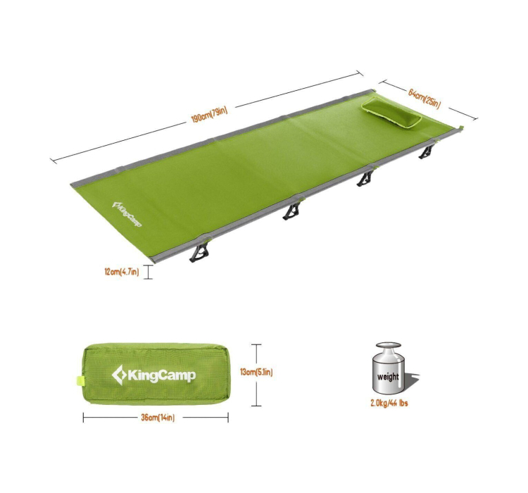 Раскладушка KingCamp Ultralight Camping Cot (KC3986) - 5 Раскладушка KingCamp Ultralight Camping Cot (KC3986) - 5