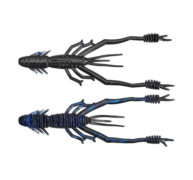 Силіконова приманка Reins Ring Shrimp 4" B11 Blue Belly (6 шт./пач.) - 1 Силіконова приманка Reins Ring Shrimp 4" B11 Blue Belly (6 шт./пач.) - 1