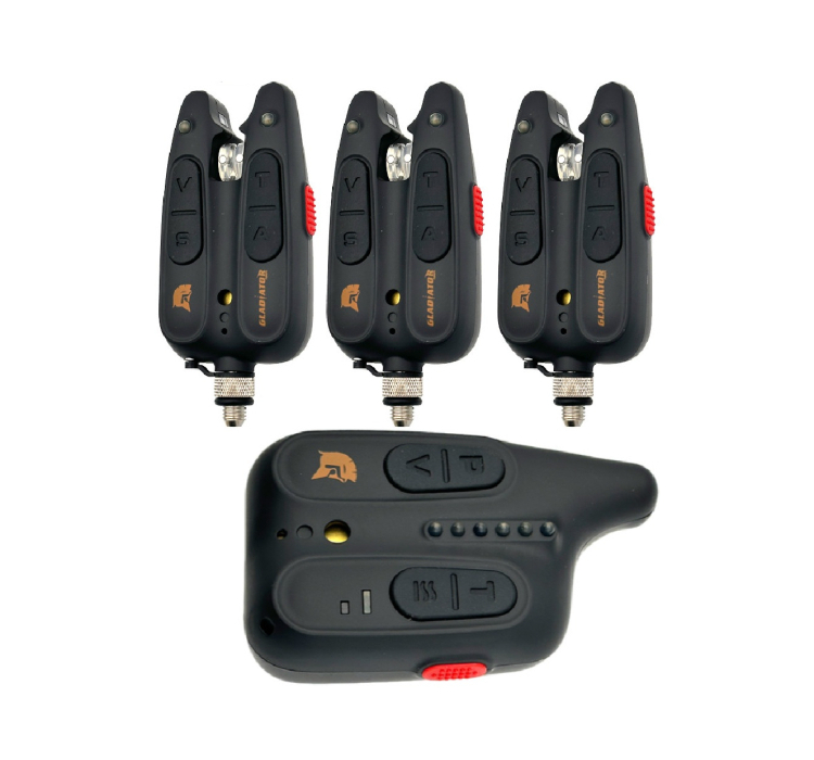 Набір сигналізаторів GLADIATOR RF1118 3+1 Black з пейджером Набір сигналізаторів GLADIATOR RF1118 3+1 Black з пейджером