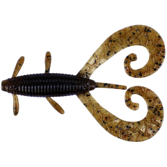 Силіконова приманка Reins G-Tail Twin 3" 002 Green Pumpkin (8 шт./пач.)