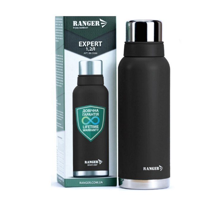 Термос Ranger Expert 1,2 L Black (Ар. RA 9944) - 1 Термос Ranger Expert 1,2 L Black (Ар. RA 9944) - 1