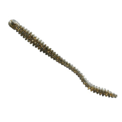 Силиконовая приманка Nomura Glitter Rib Worm (їстівний) 120 мм 3,5 г. цвет 035 (gold glitter back) 6 шт.