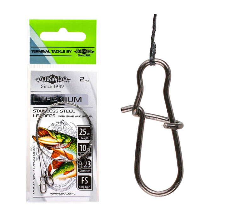 Поводок стальной с застежкой Mikado Steel 15 см - 1 Поводок стальной с застежкой Mikado Steel 15 см - 1