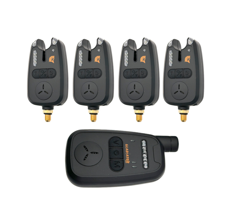 Набір сигналізаторів GLADIATOR RF298 4+1 Black з пейджером Набір сигналізаторів GLADIATOR RF298 4+1 Black з пейджером