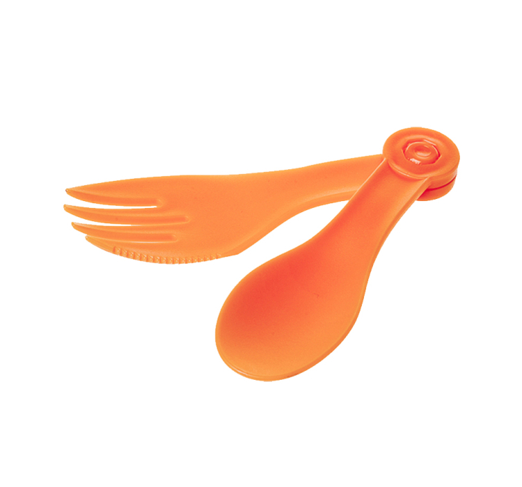 2 в 1 ложка + вилка складная Tramp TRC-084, оранжевая - 2 2 в 1 ложка + вилка складная Tramp TRC-084, оранжевая - 2