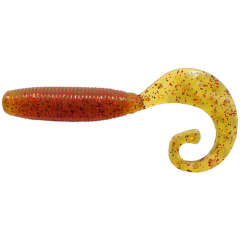 Силіконова приманка Reins Fat G-Tail Grub 3" 566 Motor Oil Red Flake (12 шт./пач.)