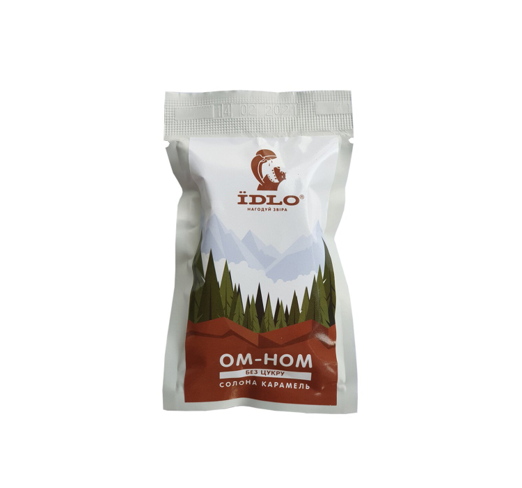 Енергетичний батончик OMNOM "Солона карамель" - 1 Енергетичний батончик OMNOM "Солона карамель" - 1