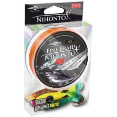 Плетеный шнур Mikado NIHONTO FINE BRAID 150 м оранжевый 0,16 мм