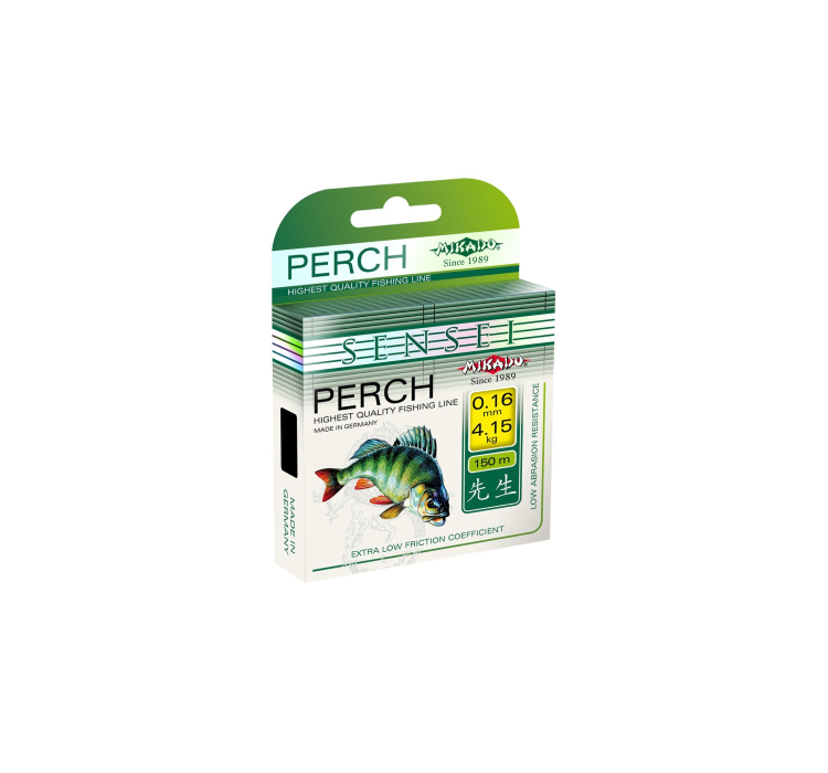 Жилка Mikado Sensei Perch 150м 0,18мм 4,95кг (сірий) - 1 Жилка Mikado Sensei Perch 150м 0,18мм 4,95кг (сірий) - 1