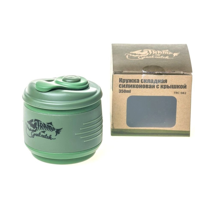 Кружка складная силиконовая Tramp TRC-082-green - 4 Кружка складная силиконовая Tramp TRC-082-green - 4