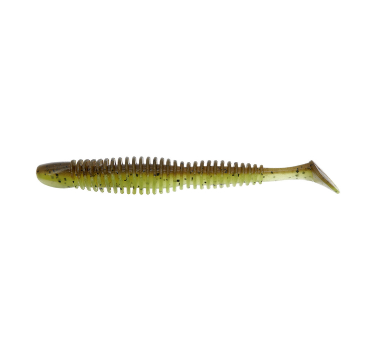 Силіконова приманка Reins Bubbring Shad 4" B08 Green Pumpkin Chart Melon (6 шт./пач.) - 1 Силіконова приманка Reins Bubbring Shad 4" B08 Green Pumpkin Chart Melon (6 шт./пач.) - 1
