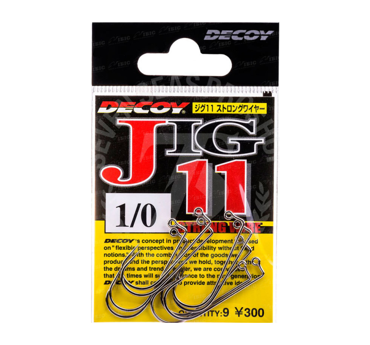 Крючок Decoy JIG11 #2 (9 шт/уп) - 1 Крючок Decoy JIG11 #2 (9 шт/уп) - 1