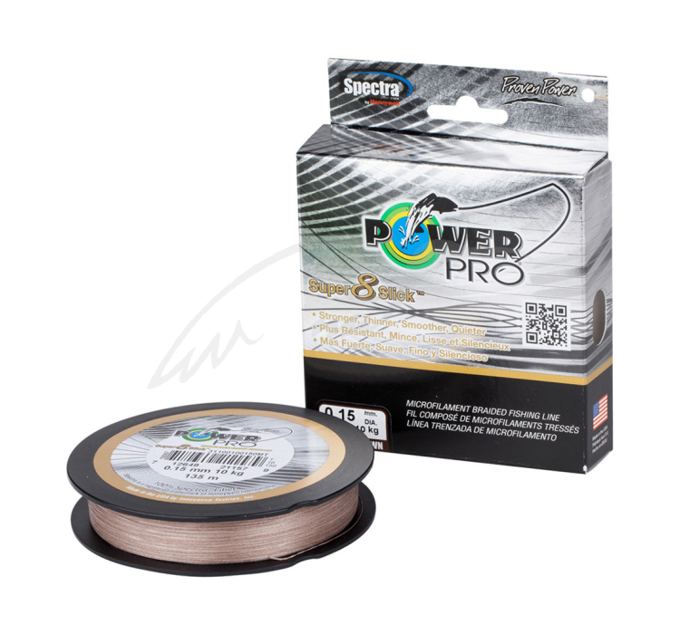 Шнур Power Pro Super 8 Slick 1370m Timber Brown 0.28mm 44lb/20kg - 1 Шнур Power Pro Super 8 Slick 1370m Timber Brown 0.28mm 44lb/20kg - 1