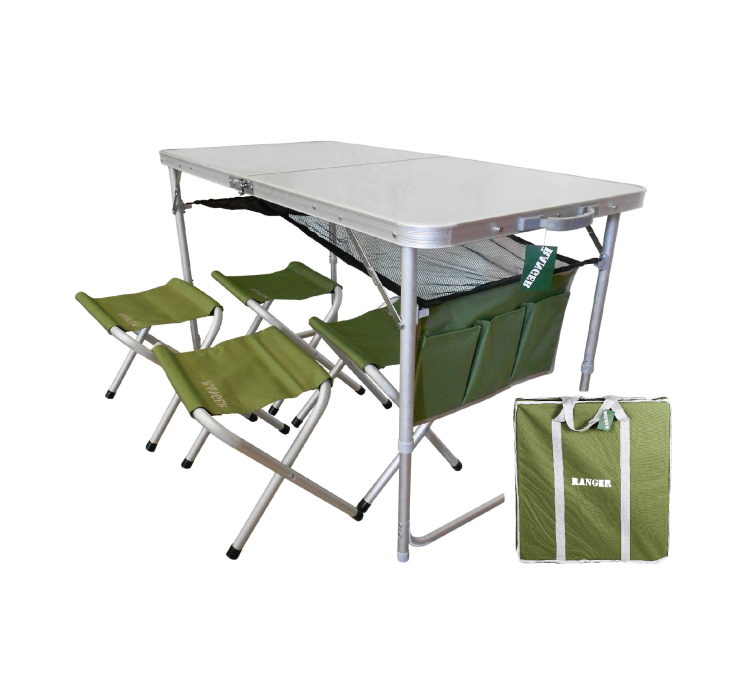 Компактный столик и складывающиеся стулья Ranger ТA 21407+FS 21124 (RA 1102) - 1 Компактный столик и складывающиеся стулья Ranger ТA 21407+FS 21124 (RA 1102) - 1