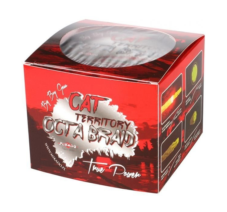 Плетений шнур Mikado CAT TERRITORY OCTA BRAID 300м зелений 0,70 мм - 2 Плетений шнур Mikado CAT TERRITORY OCTA BRAID 300м зелений 0,70 мм - 2