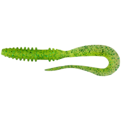 Силіконова приманка Keitech Mad Wag Mini 2.5" (12 шт/уп) ц:424 lime chartreuse