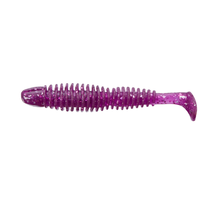 Силиконовая приманка Reins Bubbring Shad 4" 428 Purple Dynamite (8 шт./пач.) - 1 Силиконовая приманка Reins Bubbring Shad 4" 428 Purple Dynamite (8 шт./пач.) - 1