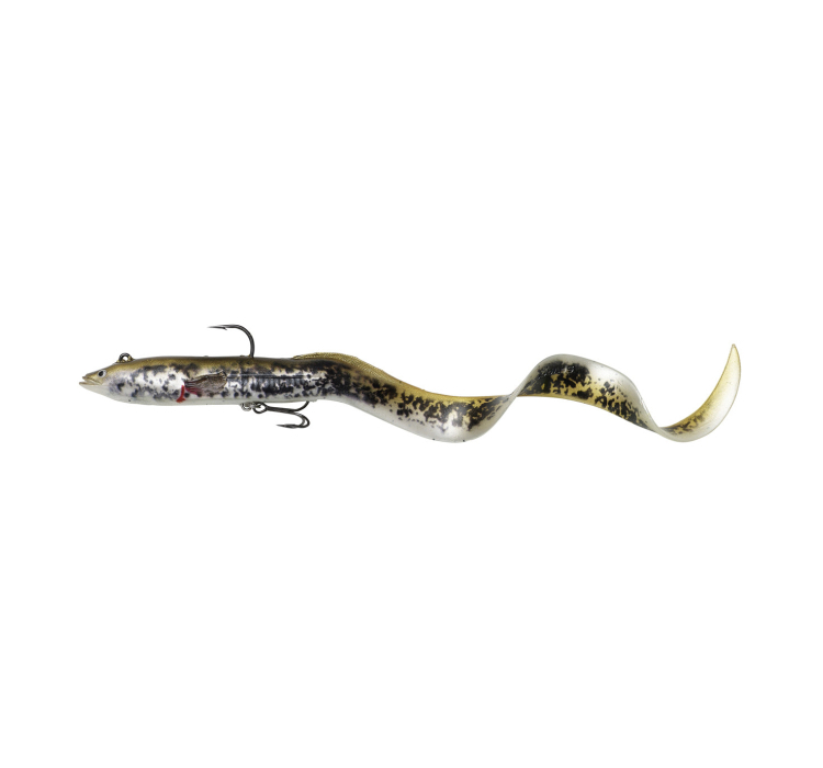 Силиконовая приманка Savage Gear 4D Real Eel 300mm 80.0g Olive/Pearl PHP (поштучно) (1 шт.) - 1 Силиконовая приманка Savage Gear 4D Real Eel 300mm 80.0g Olive/Pearl PHP (поштучно) (1 шт.) - 1
