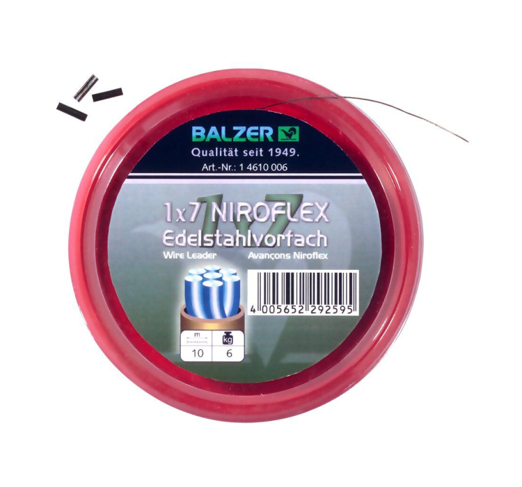 Поводочний сталевий матеріал 1х7 Balzer +10обж.труб. 10м. 9кг. (коричневий) - 1 Поводочний сталевий матеріал 1х7 Balzer +10обж.труб. 10м. 9кг. (коричневий) - 1