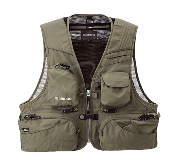 Жилет Shimano VE-032J LL ц:оливковий - 1 Жилет Shimano VE-032J LL ц:оливковий - 1
