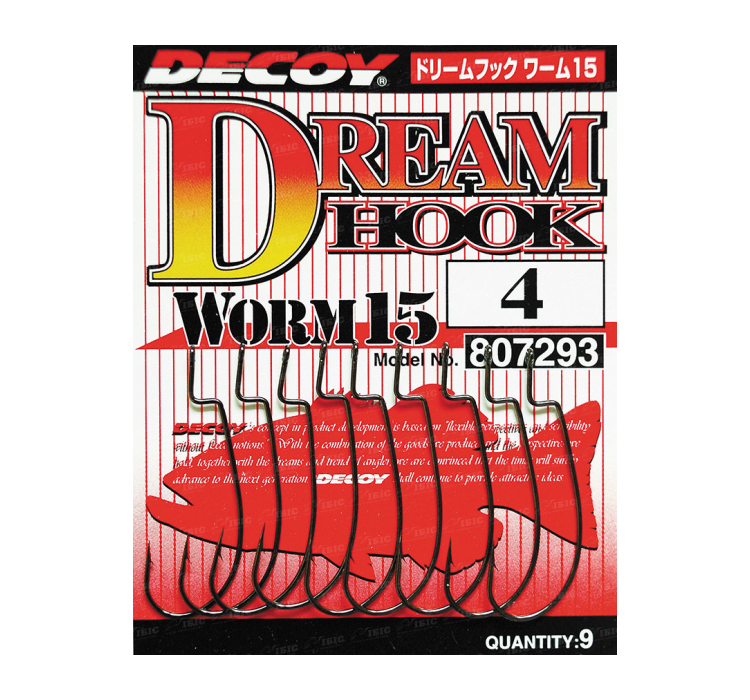 Крючок Decoy Worm15 Dream Hook #6 (9 шт/уп) - 1 Крючок Decoy Worm15 Dream Hook #6 (9 шт/уп) - 1