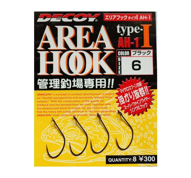 Гачок Decoy Area Hook I #8 (8шт/уп) - 1 Гачок Decoy Area Hook I #8 (8шт/уп) - 1
