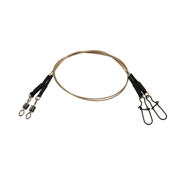 Поводок стальной с застежкой DAM Effzet Coated Core 49 Spin Leader 7х7 жил 40см 11кг 2шт - 1 Поводок стальной с застежкой DAM Effzet Coated Core 49 Spin Leader 7х7 жил 40см 11кг 2шт - 1