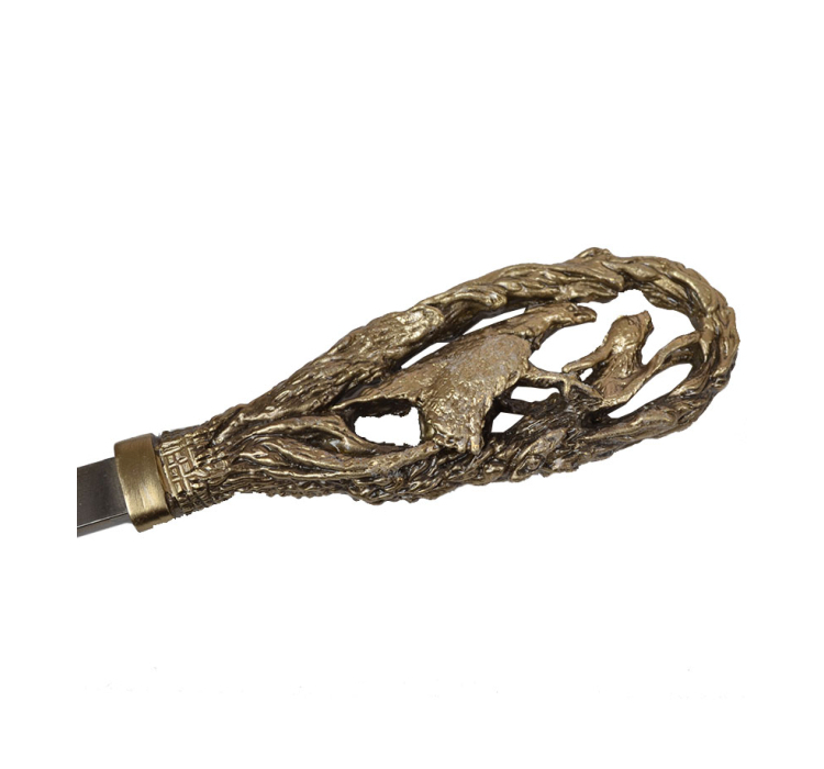 Набор шампуров ручной работы Мастер-Крами На охоте , рукоять бронза (3х10мм, 60см), 6 шт. в кож. колчане - 6 Набор шампуров ручной работы Мастер-Крами На охоте , рукоять бронза (3х10мм, 60см), 6 шт. в кож. колчане - 6