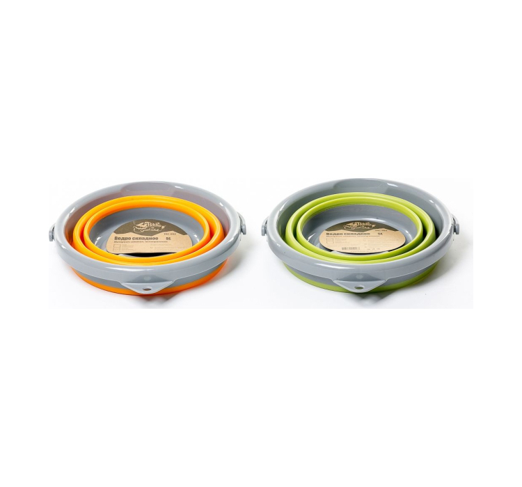 Ведро складное силиконовое Tramp TRC-092-orange - 3 Ведро складное силиконовое Tramp TRC-092-orange - 3