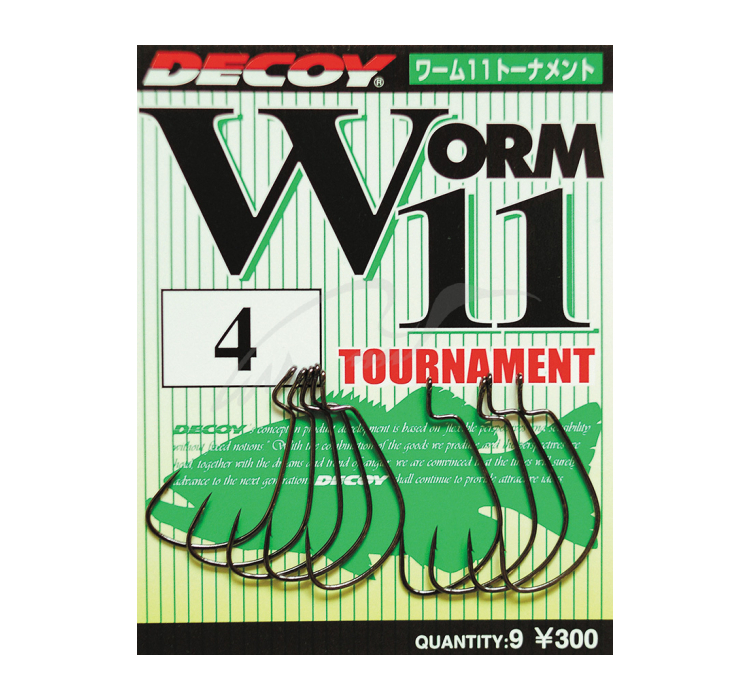 Гачок Decoy Worm11 Tournament #1/0 (9 шт/уп) - 1 Гачок Decoy Worm11 Tournament #1/0 (9 шт/уп) - 1