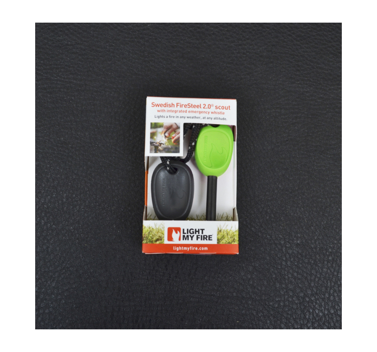 2 в 1 - огниво + свисток LIGHT MY FIRE Swedish FireSteel Scout зеленое, блистер - 8 2 в 1 - огниво + свисток LIGHT MY FIRE Swedish FireSteel Scout зеленое, блистер - 8