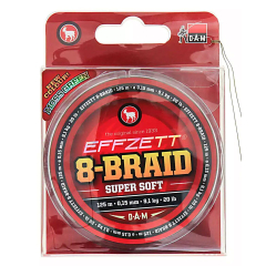 Шнур DAM Effzett 8-Braid 125м 0,15мм 9,1кг/20Lb (мохово-зелений)