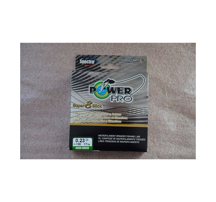 Шнур Power Pro Super 8 Slick 135m Aqua Green 0.23 38lb/17kg - 2 Шнур Power Pro Super 8 Slick 135m Aqua Green 0.23 38lb/17kg - 2