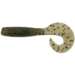 Силіконова приманка Big Bite Baits Finesse Grub 4" Smoke Salt & Pepper 10 шт.