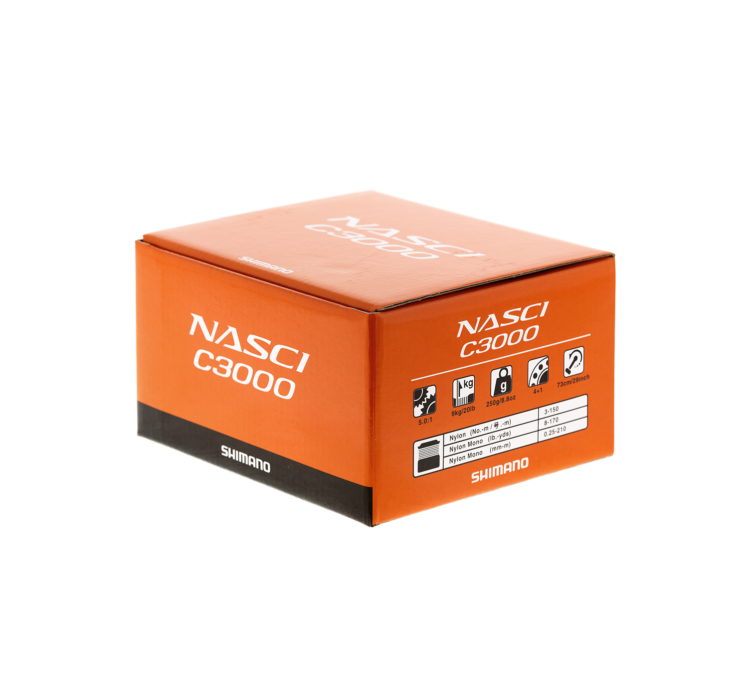 Котушка Shimano Nasci C3000 FB 4+1BB - 9 Котушка Shimano Nasci C3000 FB 4+1BB - 9