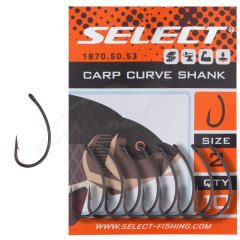 Крючок Select Carp Curve Shank #4 (10 шт/уп)