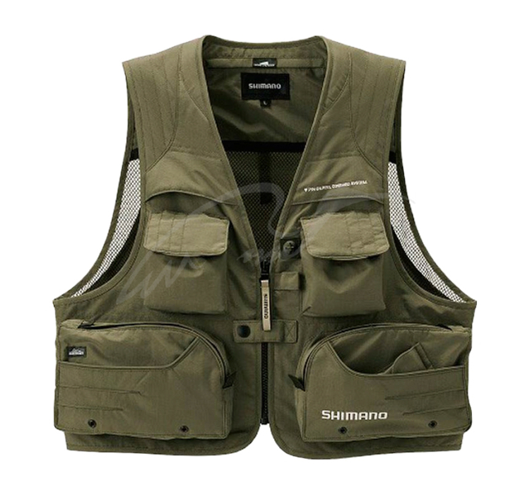 Жилет Shimano VE-034G 3L ц:оливковий - 1 Жилет Shimano VE-034G 3L ц:оливковий - 1