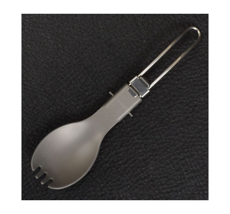 2 в 1 ложка + виделка алюмінієва, складна Alocs TW-104 - 2 2 в 1 ложка + виделка алюмінієва, складна Alocs TW-104 - 2