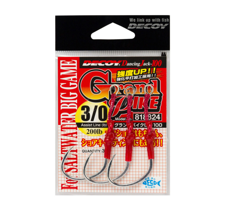 Крючок Decoy DJ-100 Grand Pike #1 (3 шт/уп) - 1 Крючок Decoy DJ-100 Grand Pike #1 (3 шт/уп) - 1