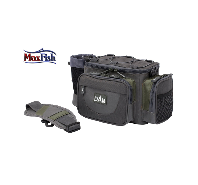 Сумка DAM Medium Hip and Shoulder Bag для риболовлі багатофункціональна+3коробки 37x20х18см - 1 Сумка DAM Medium Hip and Shoulder Bag для риболовлі багатофункціональна+3коробки 37x20х18см - 1